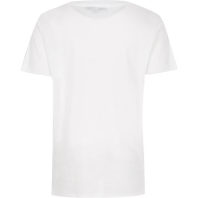 Boys white New York print t-shirt